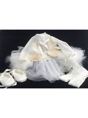 American Girl Doll Swan Lake Ballet Tutu Dress Ballet Shoes & Tights *Read*